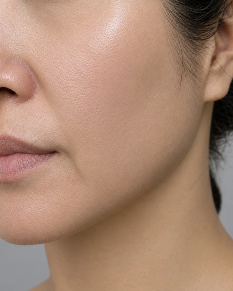 Same client after a course of InstaGlow treatments — pigmentation visibly faded